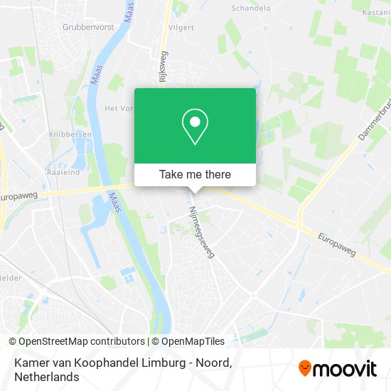 Kamer van Koophandel Limburg - Noord Karte