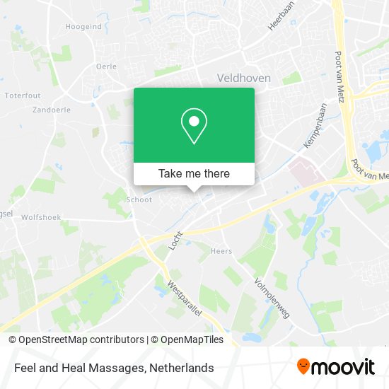 Feel and Heal Massages map