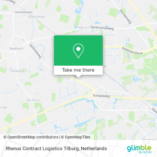 Rhenus Contract Logistics Tilburg Karte