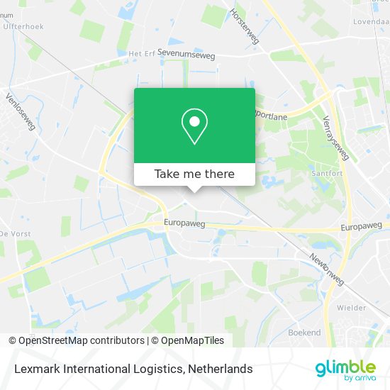 Lexmark International Logistics map