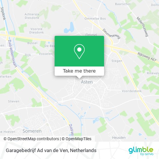 Garagebedrijf Ad van de Ven Karte