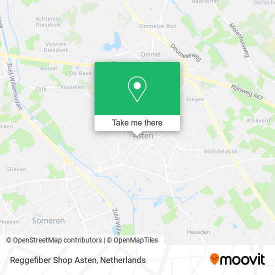 Reggefiber Shop Asten map