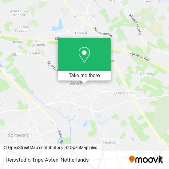 Reisstudio Trips Asten map