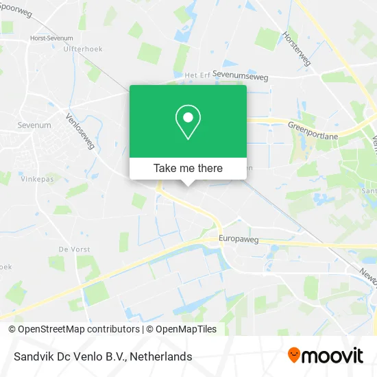 Sandvik Dc Venlo B.V. map