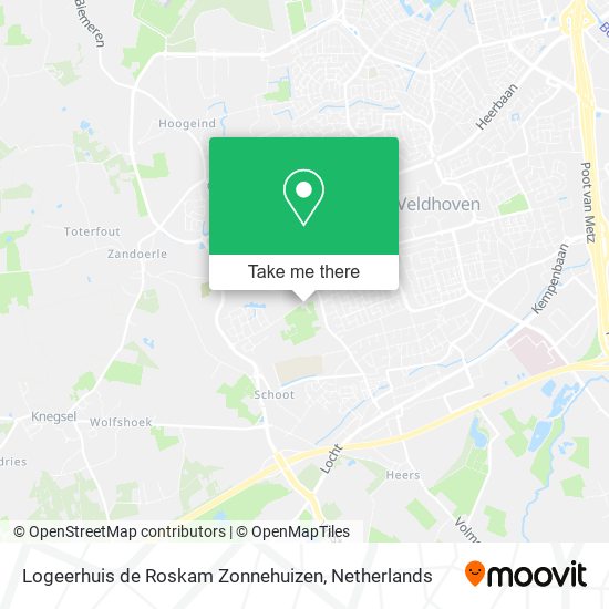 Logeerhuis de Roskam Zonnehuizen Karte