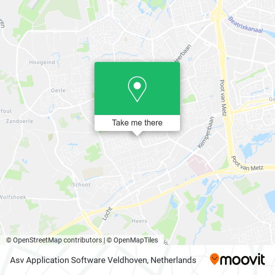 Asv Application Software Veldhoven map