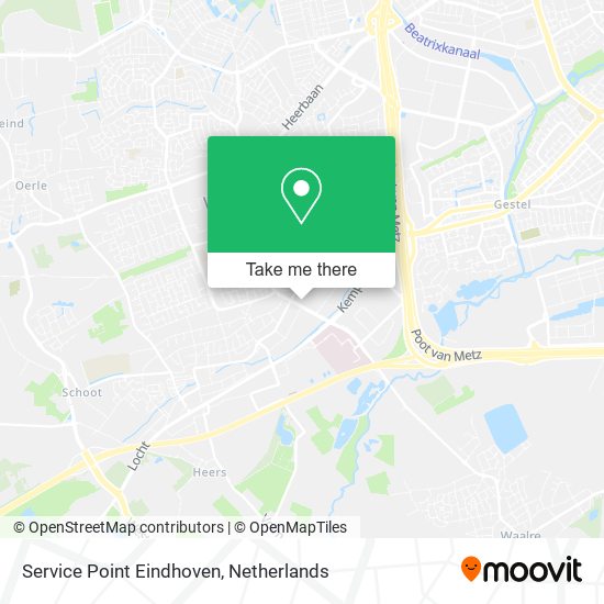 Service Point Eindhoven map