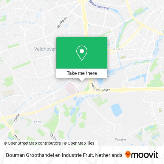 Bouman Groothandel en Industrie Fruit map
