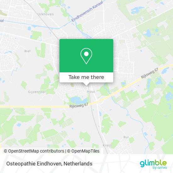 Osteopathie Eindhoven map