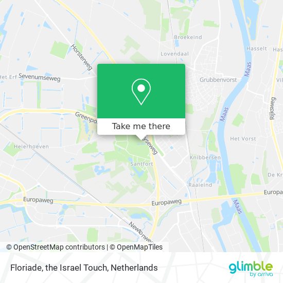 Floriade, the Israel Touch Karte