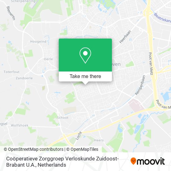 Coöperatieve Zorggroep Verloskunde Zuidoost-Brabant U.A. map