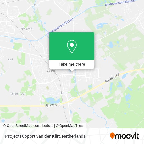 Projectsupport van der Klift map