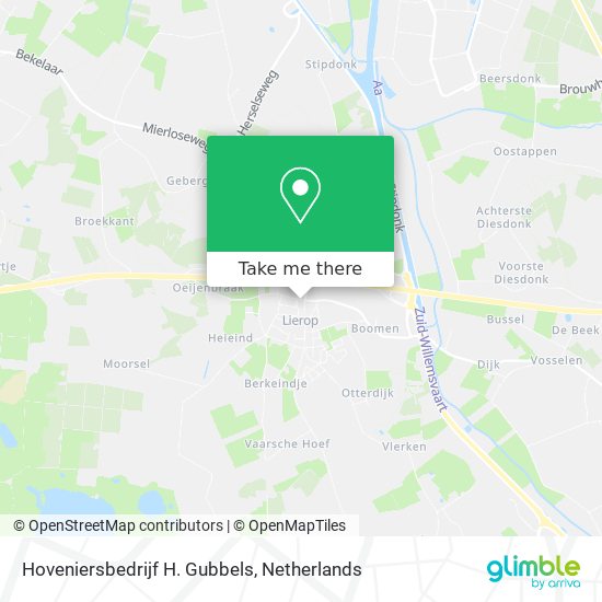 Hoveniersbedrijf H. Gubbels Karte