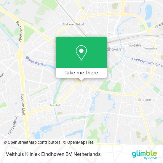 Velthuis Kliniek Eindhoven BV map