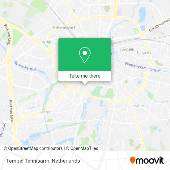 Tempel Tennisarm map