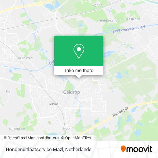 Hondenuitlaatservice Mazl map