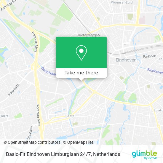 Basic-Fit Eindhoven Limburglaan 24 / 7 Karte