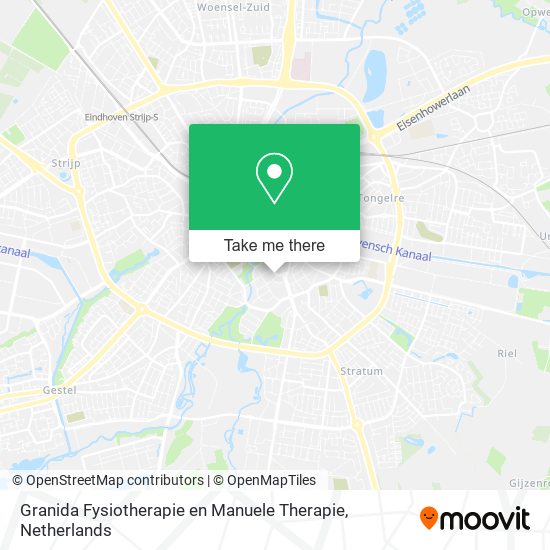 Granida Fysiotherapie en Manuele Therapie map