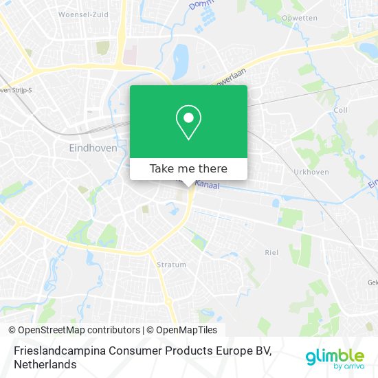 Frieslandcampina Consumer Products Europe BV map