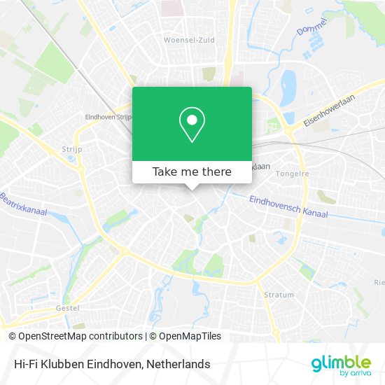 Hi-Fi Klubben Eindhoven map