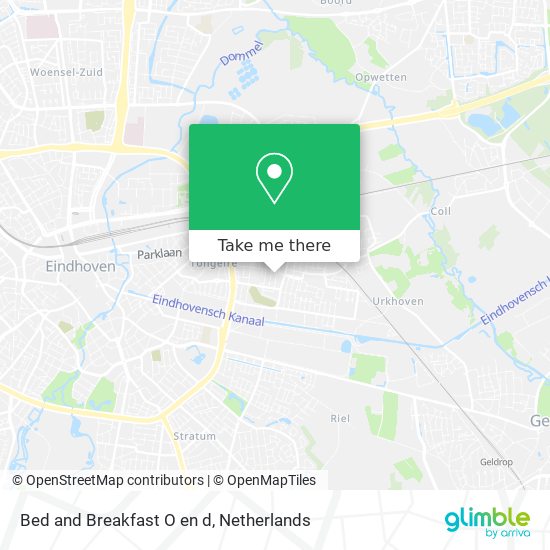 Bed and Breakfast O en d map