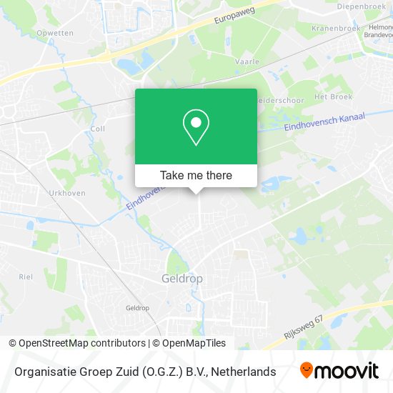 Organisatie Groep Zuid (O.G.Z.) B.V. Karte