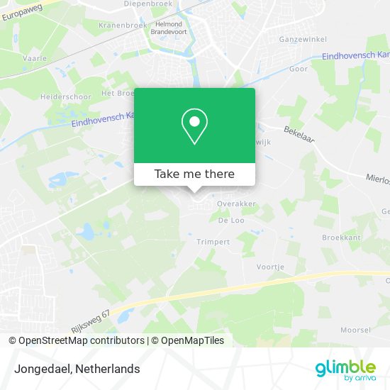 Jongedael map