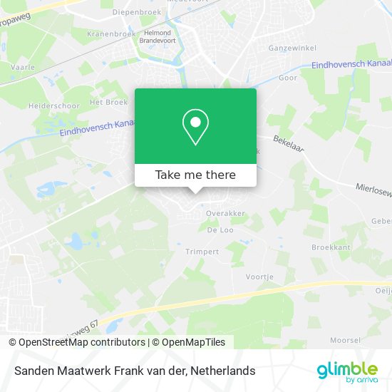 Sanden Maatwerk Frank van der map