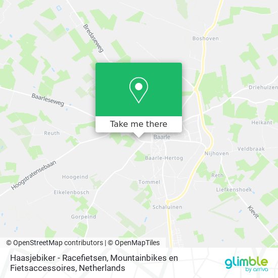 Haasjebiker - Racefietsen, Mountainbikes en Fietsaccessoires map