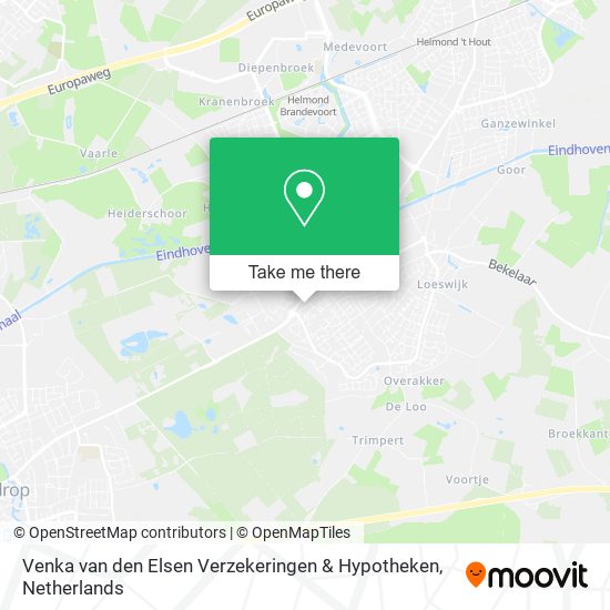 Venka van den Elsen Verzekeringen & Hypotheken map