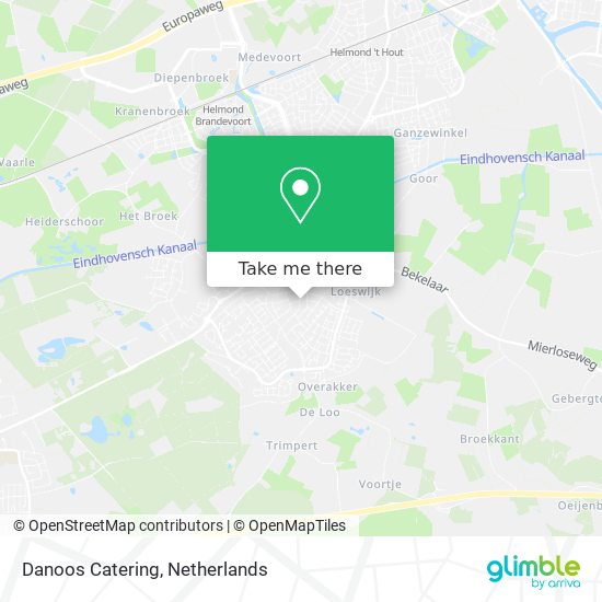 Danoos Catering map