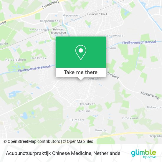 Acupunctuurpraktijk Chinese Medicine Karte