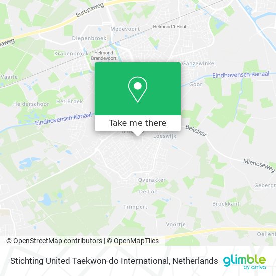Stichting United Taekwon-do International map