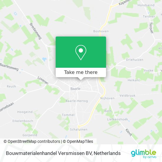 Bouwmaterialenhandel Versmissen BV map