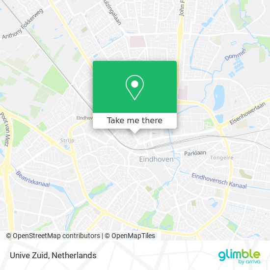 Unive Zuid map