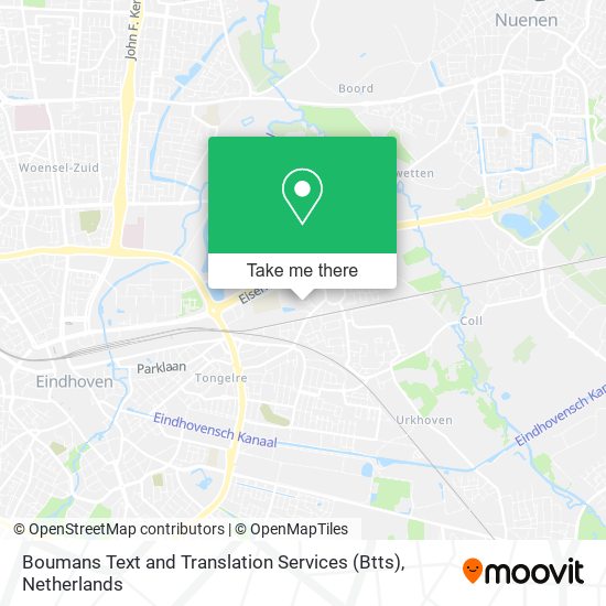 Boumans Text and Translation Services (Btts) map