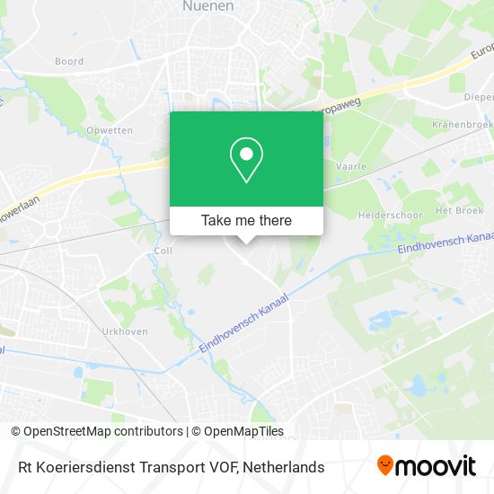 Rt Koeriersdienst Transport VOF Karte