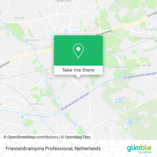 Frieslandcampina Professional map