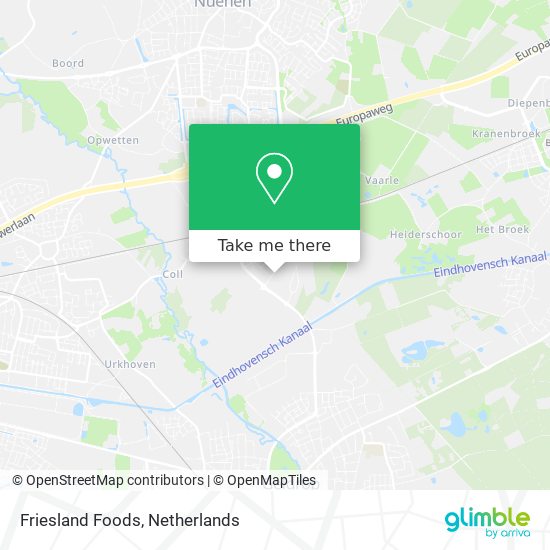Friesland Foods map