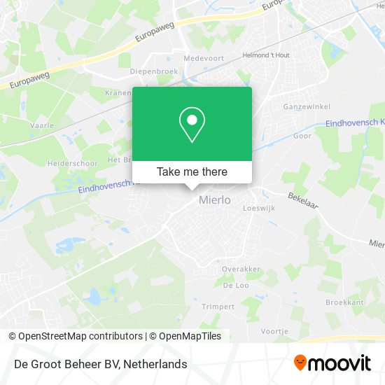 De Groot Beheer BV map