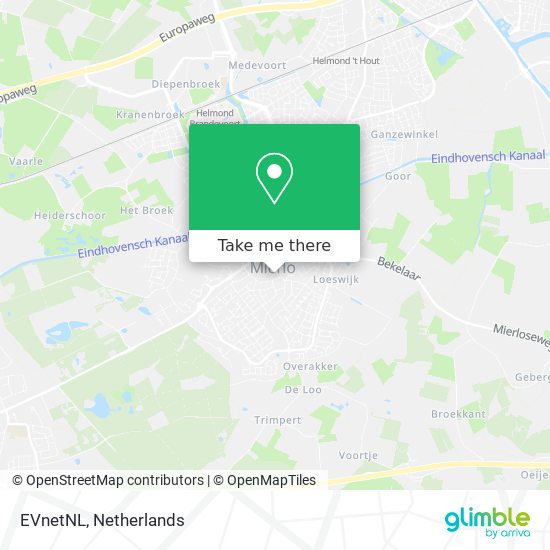 EVnetNL map