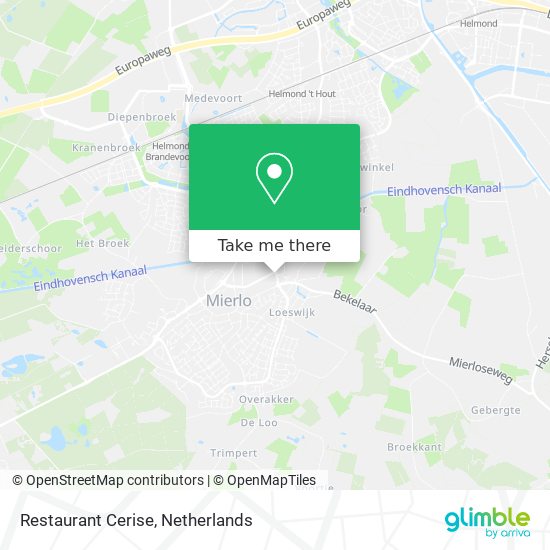 Restaurant Cerise map