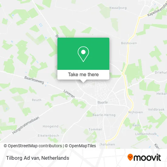 Tilborg Ad van map
