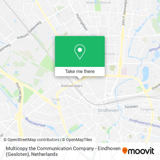 Multicopy the Communication Company - Eindhoven (Gesloten) map