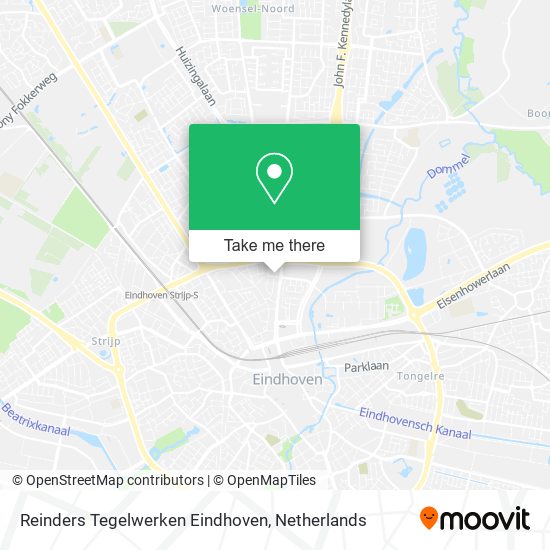 Reinders Tegelwerken Eindhoven Karte