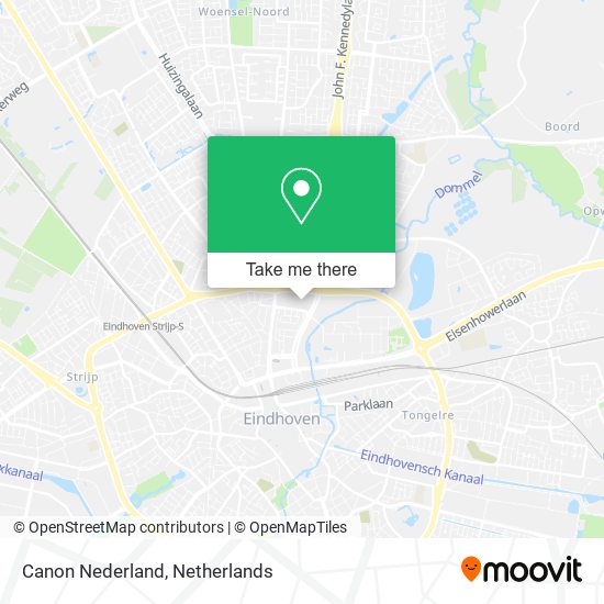 Canon Nederland map