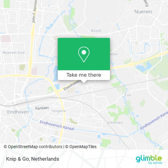 Knip & Go map