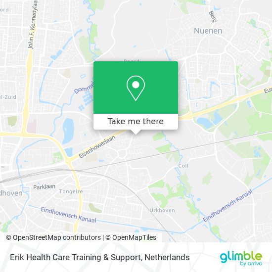 Erik Health Care Training & Support map