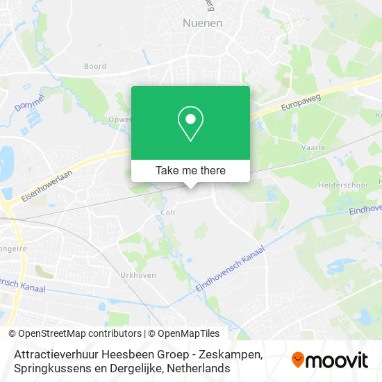 Attractieverhuur Heesbeen Groep - Zeskampen, Springkussens en Dergelijke map