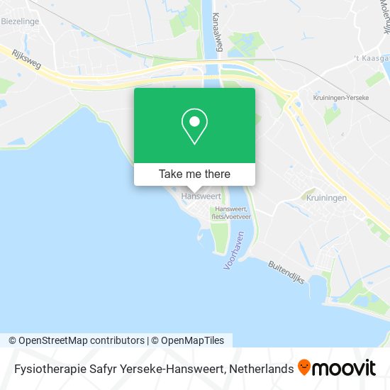 Fysiotherapie Safyr Yerseke-Hansweert map